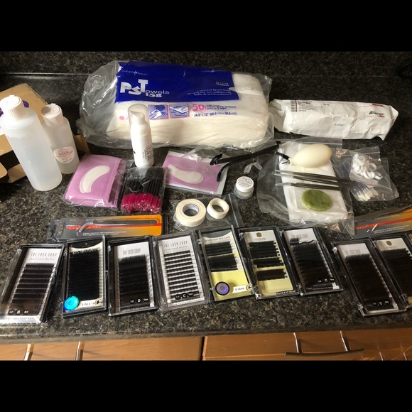 Eyelash Extension Supply Lot - Picture 1 of 13